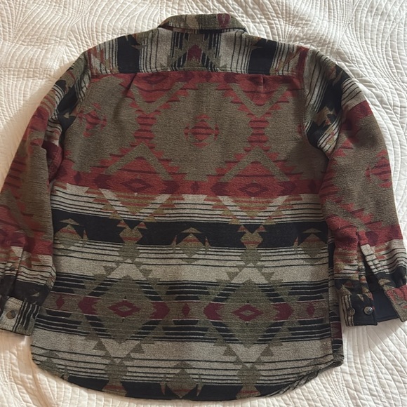 Vintage Schmidt Fleece Overshirt Southwest Pattern - Picture 6 of 8